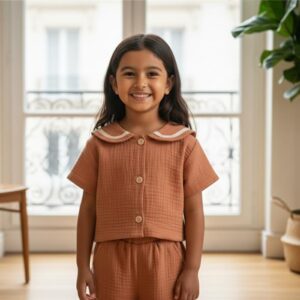 Top Unisexe "Petit Marin" — Gaze de Coton Bio